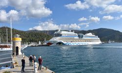 Yolcu gemisi "Aida Blu" ile Marmaris'e 2 bin 38 turist geldi