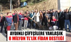 Aydınlı üreticilere yaklaşık 8 milyon TL’lik fidan desteği