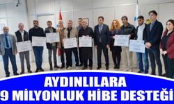 Aydınlılara 9 milyonluk hibe desteği