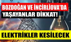 Bozdoğan ve İncirliova'da elektrik kesintisi