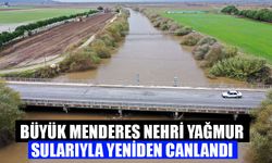 Büyük Menderes Nehri yağmur sularıyla yeniden canlandı