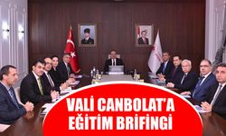 Vali Canbolat’a eğitim brifingi