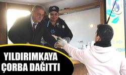 Yıldırımkaya çorba dağıttı