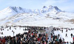 Erciyes Kayak Merkezi, hafta sonunda 70 bin ziyaretçi ağırladı