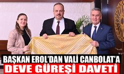 Başkan Erol’dan Vali Canbolat’a deve güreşi daveti