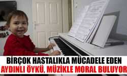 Birçok hastalıkla mücadele eden Aydınlı Öykü, müzikle moral buluyor