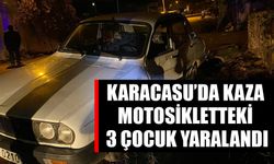 Karacasu’da kaza: Motosikletteki 3 çocuk yaralandı