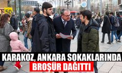 Karakoz, Ankara sokaklarında broşür dağıttı