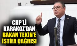 CHP’li Karakoz'dan Bakan Tekin’e istifa çağrısı