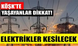 Köşk’ün dokuz mahallesinde elektrik kesintisi yaşanacak