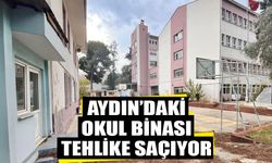 Aydın’daki eski okul binası tehlike saçıyor
