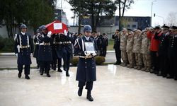 Duruşma salonundaki silahlı saldırıda şehit olan Uzman Çavuş Yaşar için tören düzenlendi