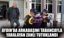 Aydın'da arkadaşını tabancayla yaralayan zanlı tutuklandı