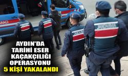 Aydın'da tarihi eser kaçakçılığı operasyonu: 5 kişi yakalandı