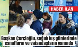 Başkan Çerçioğlu, soğuk kış günlerinde esnafların ve vatandaşların yanında