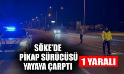 Söke'de pikabın çarptığı yaya yaralandı