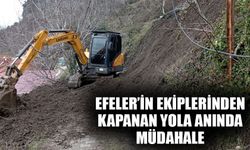 Efeler’in ekiplerinden kapanan yola anında müdahale