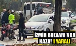 İzmir Bulvarı’nda kaza: 1 yaralı