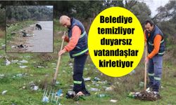 Belediye temizliyor duyarsız vatandaşlar kirletiyor