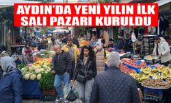 Aydın’da yeni yılın ilk Salı Pazarı kuruldu