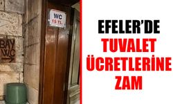 Efeler’de tuvalet ücretlerine zam