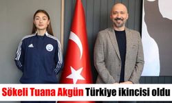 Sökeli Tuana Akgün Türkiye ikincisi oldu