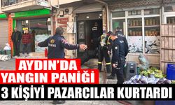 Aydın Salı Pazarı’nda yangın paniği!