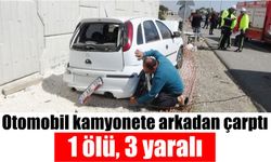 Otomobil kamyonete arkadan çarptı: 1 ölü 3 yaralı