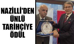Nazilli'den ünlü tarihçiye ödül