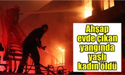Evde çıkan yangında yaşlı kadın öldü