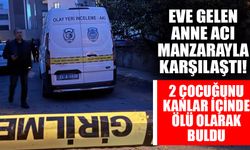 Eve gelen anne acı manzarayla karşılaştı! 2 çocuğunu kanlar içinde buldu