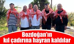 Bozdoğan'ın kıl çadırına hayran kaldılar