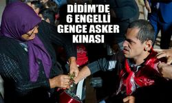 Didim’de 6 engelli gence asker kınası