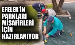 Efeler’in parkları misafirleri için hazırlanıyor