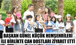 Başkan Günel küçük hemşehrileri ile birlikte can dostları ziyaret etti