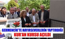Germencik'te hayırseverlerin yaptırdığı Kur'an kursu açıldı