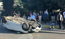 Aydın'da ciple otomobil çarpıştı 5 kişi yaralandı