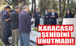 Karacasu şehidini unutmadı! Kabri başında anıldı