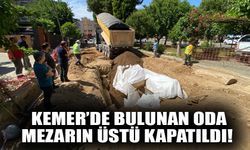 Aydın'ın Kemer Mahallesi'ndeki oda mezarın üstü kapatıldı!
