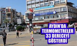 Aydın’da termometreler 33 dereceyi gösterdi