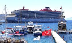 Bodrum'a kruvaziyerle 2 bin 548 turist geldi