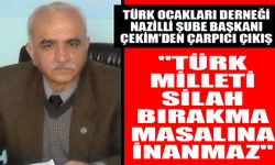 Başkan Çekim'de PKK'nın feshine yanıt