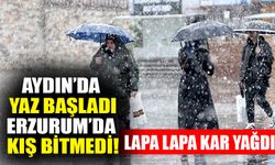 Aydın’da yaz başladı, Erzurum’da kış bitmedi!