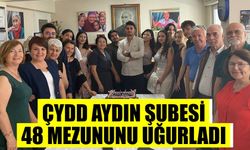 ÇYDD Aydın Şubesi, 48 mezununu uğurladı