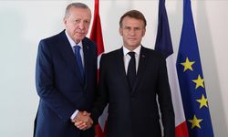 Cumhurbaşkanı Erdoğan, Macron ile görüştü