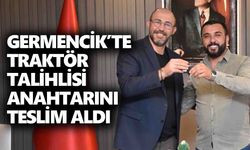 Germencik’te traktör talihlisi anahtarını teslim aldı