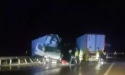 Kamyon şarampole devrildi: 2 ölü, 1 yaralı
