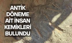 Antik döneme ait insan kemikleri bulundu