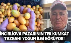 İncirliova pazarının tek kumkat tezgahı yoğun ilgi görüyor!