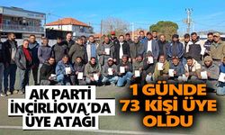 AK Parti İncirliova’da üye atağı: 1 günde 73 kişi üye oldu